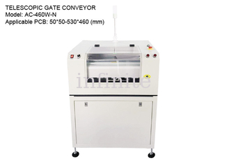 Transportador telescópico de puerta de 20 m/min para PCB de 50*50 - 530*460 mm