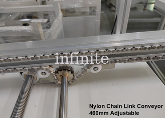 Transportador de eslabones de cadena de nylon ajustable 1m 2m Longitud 460mm PCB