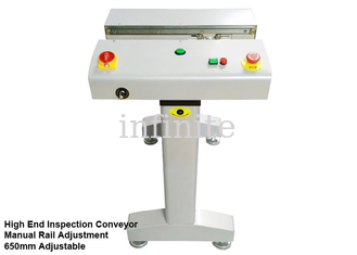 transportador de enlace de PCB de 650 mm 20 m/min 0,5 m a 0,6 m con ajuste de ancho de riel manual