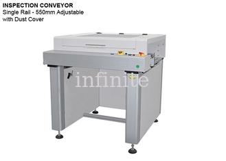 Transportador de inspección de PCB de vía única 220 V de gama alta 550 mm de ancho máximo de PCB