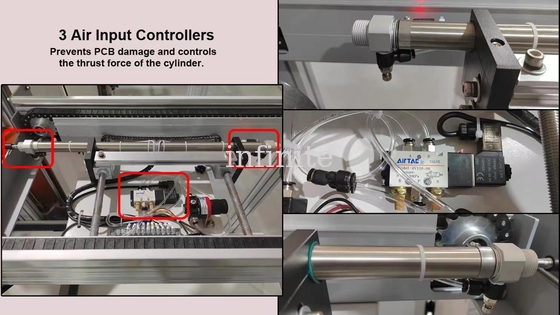 Tipo vertical multifuncional transportador de correa de borde de PCB, cadena de fabricación FIFO SMT