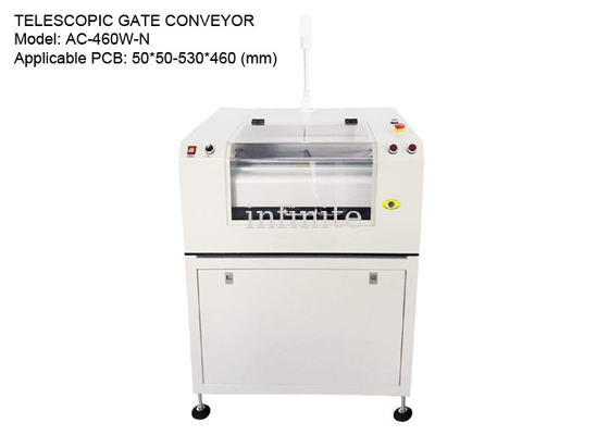 Transportador telescópico de puerta de 20 m/min para PCB de 50*50 - 530*460 mm