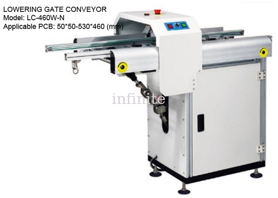 Transportador de puerta deslizante de bajada SMT para PCB de 50*50 - 530*460 mm