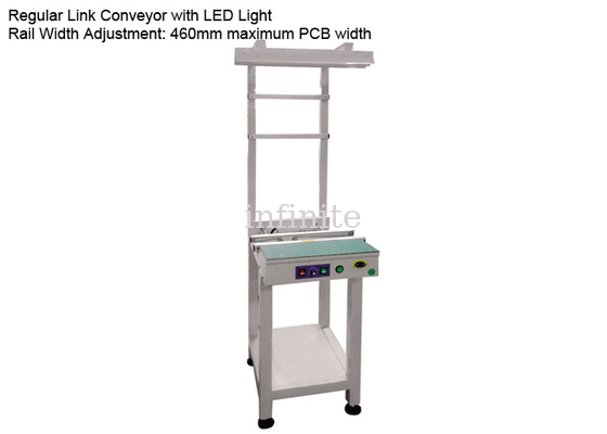 Transportador de enlace de PCB normal de 2 m y 2,5 m ajustable con luz LED