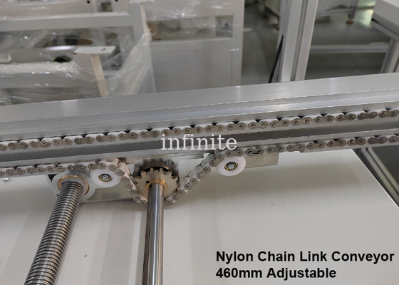 Transportador de eslabones de cadena de nylon ajustable 1m 2m Longitud 460mm PCB