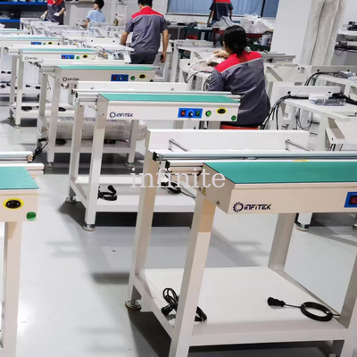 1.5 Meter Single Rail Normal SMT Pcb transportador 460mm Ancho máximo ajuste de ancho del tren motorizado
